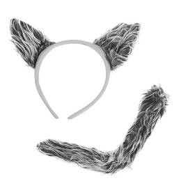 Wolf Costume Accessories - Wolf Ears & Tail Set by Funny Party Hats®