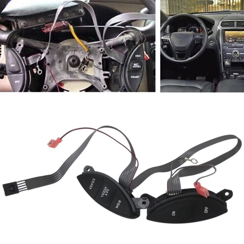 Steering Wheel Cruise Control Switch F87Z-9C888-BB SW5928 for 1999-2004 Ford