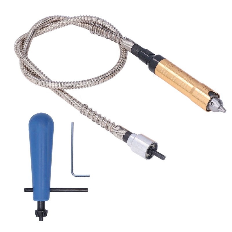 Flex Shaft Extension Chuck Key Adapter Flexible Attachment for Electric