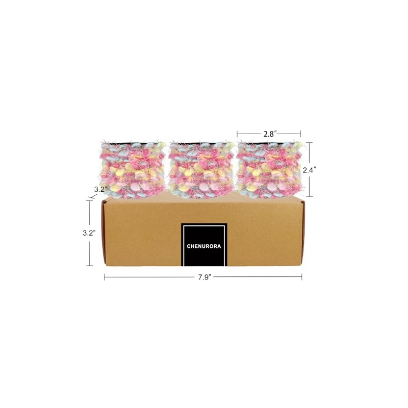 CHENURORA Colección de Hilo Artesanal Hilo Multifibra Elegante para Tejer,