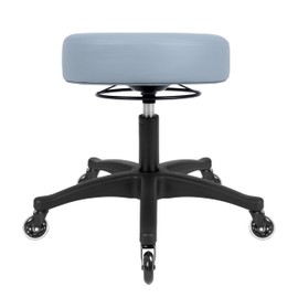 TAKE UR SEAT® All-Purpose Stools with Adjustable Seat and Easy Clean Performance Fabrics for Cleanroom Lab Medical Office Classroom Shop Garage Spa Massage Tattoo(Blade Wheels) (15" Gray)