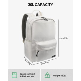 Waterfly Lightweight School Backpack 20L: Casual Daypack Hiking Rucksack for Men Women Work Sports Travel Flight