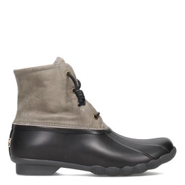 Sperry Women's Saltwater Boots, Black/Grey, 6.5