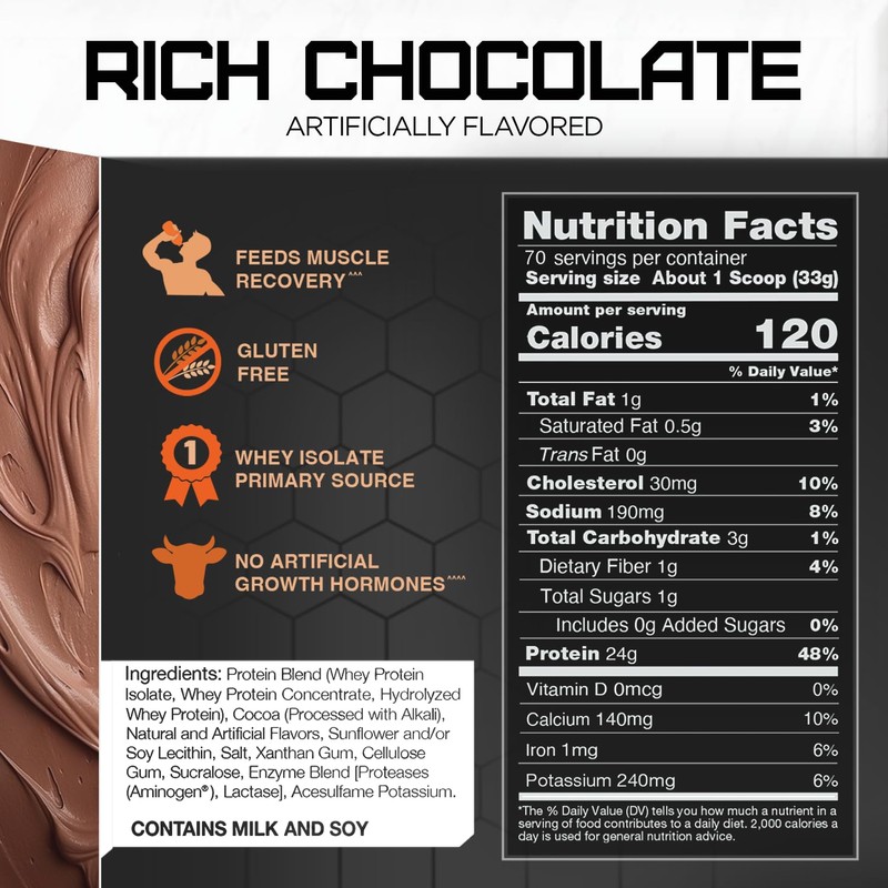 Rival Whey Rich Chocolate 5lb