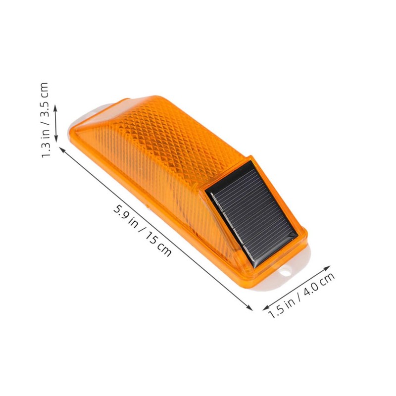 BUGUUYO Solar Warning Light Solar Caution Lamp for Garden and