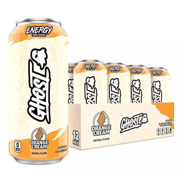 Ghost Energy Bebida Energética 16 Onz 12 Pack Orange Cream