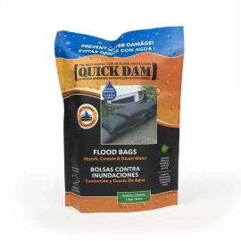ASP Qty 20 QUICK DAM Sandless Sandbags Flood Bags Absorb & Contain Water (4 avail)