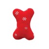 Dog Toys Snowflake Pattern Blizzard Bones Seasonal Plush Holiday Bright