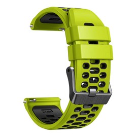WIIKAI Replacement Watch Strap Bands,Compatible for Suunto 7/for Suunto 9/for Suunto 9 Baro/for Suunto 9 Spartan/for Suunto 9 GPS Silicone Watch Band Replacement Strap. (green black)