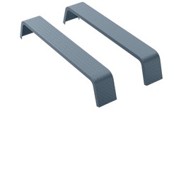 2 Pack Tandem Axle Trailer Fenders 72-7/8"x10-1/4 x13 Fit for 13"-15" Tires,Heavy Duty Steel Diamond Plate Double Axle Trailer Fenders for Trailer,Cargo Trailer,Utility Trailer (Dark Gray)