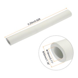 QUARKZMAN Pack of 2 10 Inch Pipe Insulation Hose 18 mm ID 30 mm OD Foam Pipe for Handle Support, White