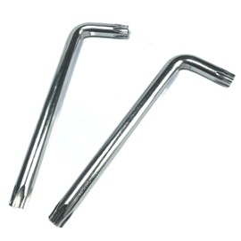ZDingTech 2pcs T50 Torx Bit T50 Anti Tamper Proof Torx Star Key Bit Wrench,T 50 torx key set,allen key drill bit set L-Shape,S2 Steel tamper proof torx bit set