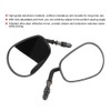 2PCS Motorcycle Motorbike Modified Oval Rearview Mirror Reflective Rear View