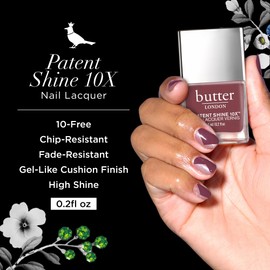butter LONDON Patent Shine 10X Nail Lacquer Polish, Toff - Gel-Like Finish & Chip-Resistant Nail Lacquer Helps Protects & Strengthens Nails - Vegan & Cruelty-Free