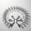 100Pcs U Shaped Plastic Alligator Clips Shirts Folding Clips Garment