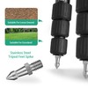 Rigych 6 PCS Rubber Tripod Foot Spike, 3/8”-16 Thread Anti-Slip