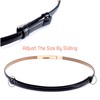 CB - Cinturón de piel de charol para mujer, ajustable,