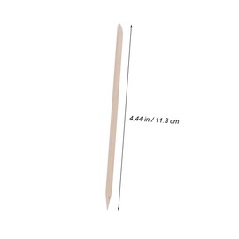 FOMIYES 300pcs Orange Wood Cuticle Sticks for Nail Art Dual-sided Nail Care Tool Flat and Pointed Tips Durable for Manicures and Pedicures Essential for Removing