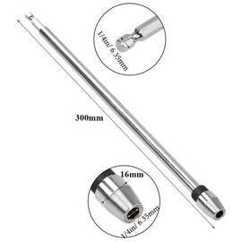 Gasea 12" Long Magnetic Screwdriver Bit Holder 1/4 Inch Hex Shank Quick Release Drill Bit Extension