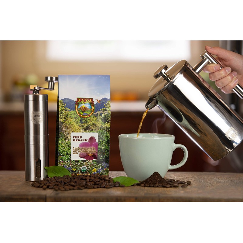 Java Planet, Organic Coffee Beans, Peru Single Origin, Gourmet Medium