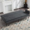 WRTEYEUI Convertible Sofa Bed Adjustable Couch Sleeper Folding Polyester Convertible