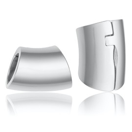 LADEMAYH 2Pcs Ear Weights for Stretched Ears Gauges Body Jewelry, Min. Fit 6g to 1 inch Stylish Heart, Hoop, Bird Stainless Steel Dangle Gauges for Ear Stretching Kit, 06mm=2g, Stainless Steel, no