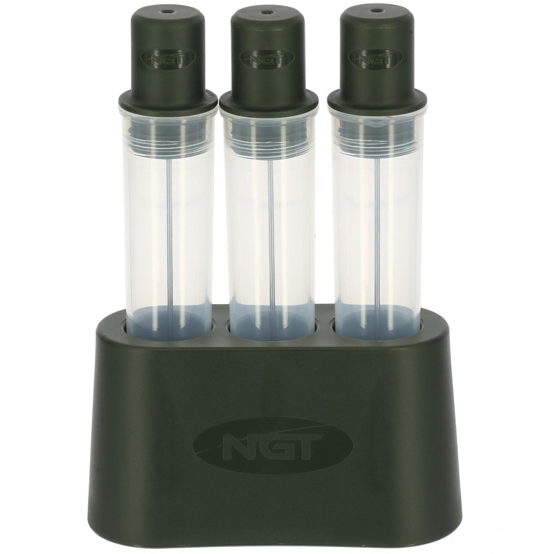 NGT Glugging Tubes Set with Barrelz Baiting Stand Carp Fishing