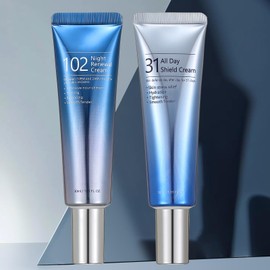 Hywestger 2 Pack All-day & Night Skin Care Cream-31 All Days Shield Cream & 102 Night Renewal Cream-Day Protect Facial Skin From Sun And Stress And Night Friming Balancing Your Skin