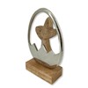 Wooden and Metal Easter Decoration Wood and Metal Easter Bunny