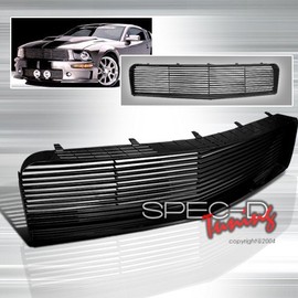 Spec D Tuning HG-MST05BK Spec D Tuning - V6 Grill Black, 05-09 Ford Mustang