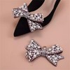 2 Pcs Pearl Bow Shoe Clips DIY Rhinestone Shoe Clips