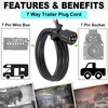 CXTM 7 Way Trailer Cord 7 Way Trailer Plug Inline