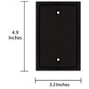Modern Edge Switch Plate Wall Plate Outlet Cover, Durable Solid