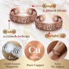 Copper Rings for Women,99.99% Pure Copper Magnetic Rings with 3500
