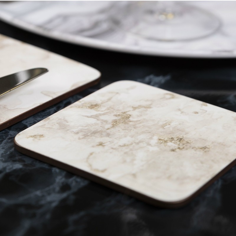 Creative Tops 5234294 'Grey Marble' Premium Printed Drinks Coasters with