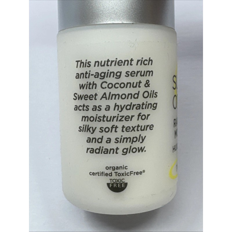 Suzanne Organics Radiance Oil Moisturizer 1 Fl Oz Cruelty Free