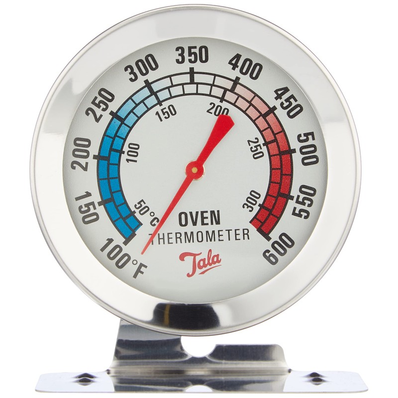 Tala Stainless Steel Oven Thermometer with Celsius and Fahrenheit Colour