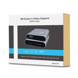 OPKALL HD Audio And Video Capture With Loop Card 4K USB Game Record Box PC Mic