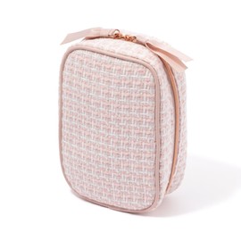 Francfranc Franc Tweed Stand Pouch, Pink