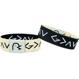 XZG Daily Bible Verse Bracelet Wearable Elastic Bible Bracelet with NFC for Women Men Teens Scannable Inspirational Bible Verse Wristbands 2Pc, A, Polyester, no gemstone