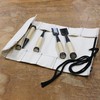 KAKURI Chisel Roll Up Pouch, Heavy-Duty Canvas, 12 Pockets Tool