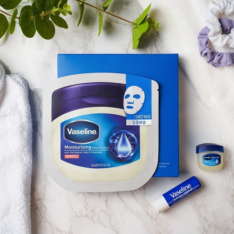 Vaseline Sheet Mask Pack of 10 Blue Sheet Pack Korea