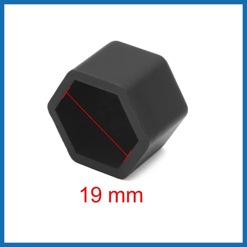 A ABSOPRO 20pcs 19mm Rubber Car Wheel Tire Tyre Nut