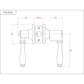 Designers Impressions Villa Design Satin Nickel Entry Door Lever with Kwikset Keyway (Front & Back Doors) Not Keyed Alike - Individually Keyed