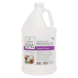 La Palm Aromatherapy Massage Oil 1 Gal (Coconut Cream)