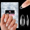 UNA GELLA Puntas de uñas de almendra, 216 unidades, 12