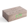 Gingko Design G003A12 Alarm Clock, Wood, Ash, One size