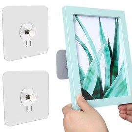 fogman 20 Pcs Wall Hanging Hooks Picture Frame Picture Hanging Hooks Clear