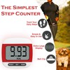Pedometer Step Counter, Portable Walking Pedometer, Sport Pedometer- Distance, Step,