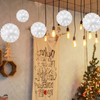 Christmas Lights Ball 5.5" Sparkling Outdoor Hanging Sphere Lights Twinkling